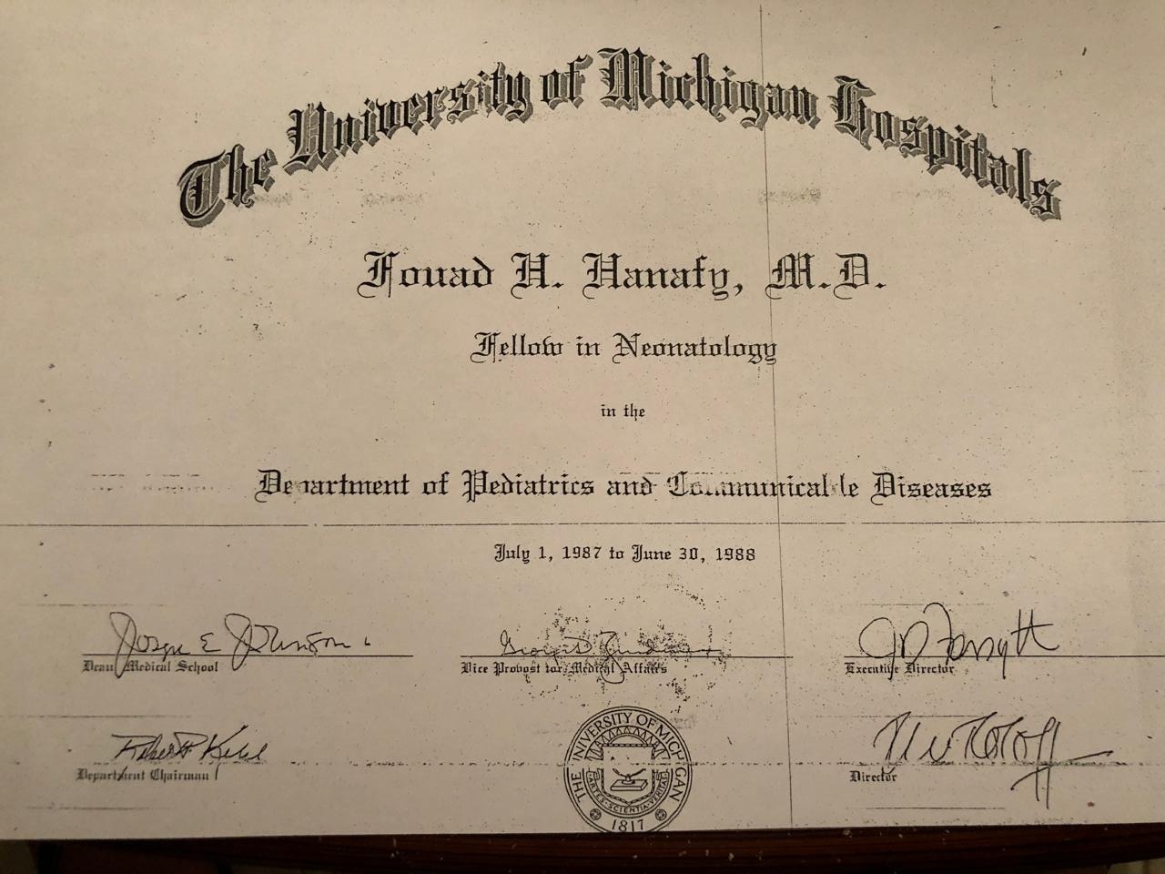 زمالات وخبرات مستشفيات ميشيغان وجامعة واين ستيت (Michigan & Wayne State University)